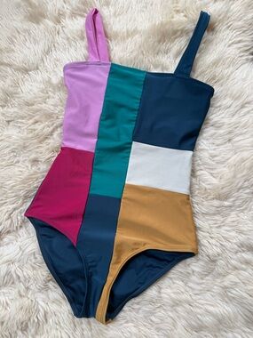 Nani Swim Patchwork One-Piece Swimsuit - Size XS